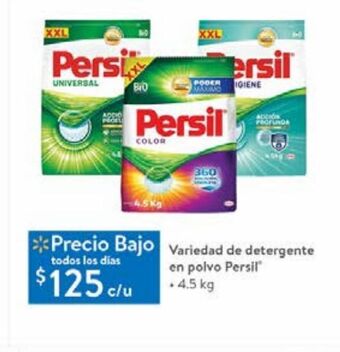 Walmart Variedad de detergente en polvo persil oferta