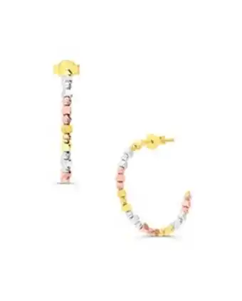 Joyerías Bizzarro Aretes de oro florentino 14k oferta