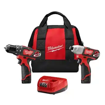 The Home Depot M12 combo taladro rotomartillo y atornillador impacto 12v con 2 baterías comp 1.5ah, cargador, bolsa oferta