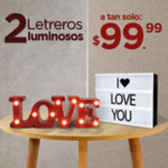 Waldos Set letreros luminosos, love + i love you oferta