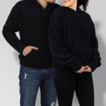 Waldos Sudadera con capucha unisex, negro oferta