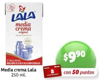 Soriana Mercado Media Crema Lala 250ml oferta