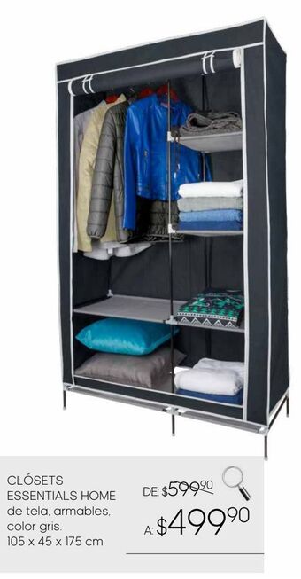 DelSol Closets essentials home de tela armambles oferta