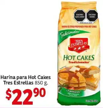 Harina para Hot Cakes Tres Estrellas 850g