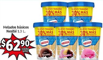 Soriana Mercado Helados Básicos Nestlé 1,3L oferta