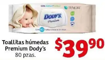 Soriana Mercado Toallitas Húmedas Premium Dody's 80 pzas oferta
