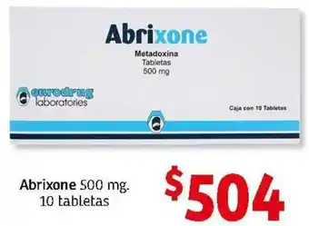 Abrixone 500mg 10 Tabletas