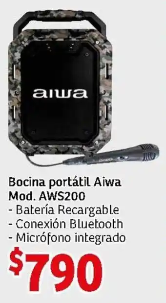 Aiwa Bocina Portátil Mod AWS200