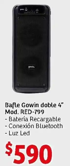 Soriana Mercado Bafle Gowin Doble 4" oferta