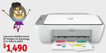 Soriana Mercado Impresora Multifuncional HP Deskjet Ink Advantage 2775 7FR21A oferta