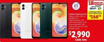 Soriana Mercado Cecular Samsung A04 oferta