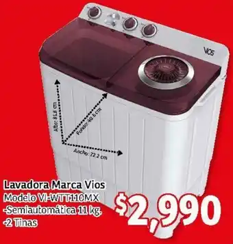 Soriana Mercado Lavadora Marca Vios 11kg oferta