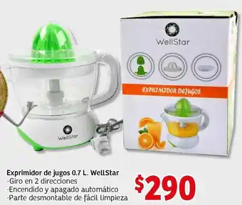 Soriana Mercado Exprimidor de Jugos 0,7L Wellstar oferta