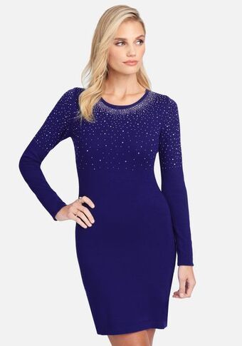 Bebe Crew neck sweater dress oferta
