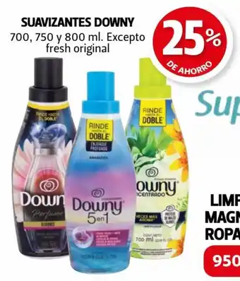 Farmacias Guadalajara Suavizantes Downy 700, 750 y 800ml oferta