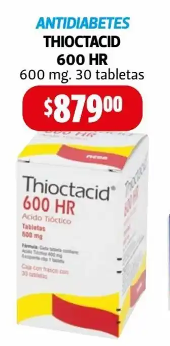 Antidiabetes Thioctacid 600 HR 600mg 30 tabletas
