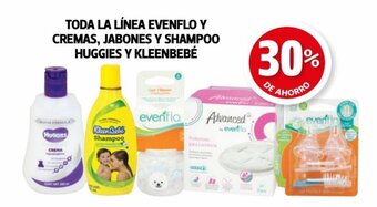 Farmacias Guadalajara Toda La Línea Evenflo y Cremas, Jabones y Shampoo Huggies y Kleenbebé oferta
