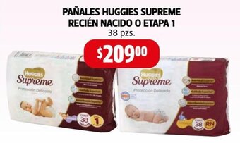 Farmacias Guadalajara Pañales Huggies Supreme Recién Nacido o Etapa 1 38 pzs oferta