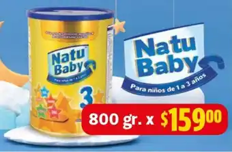 Farmacias Guadalajara Natu Baby 3 - 800g oferta
