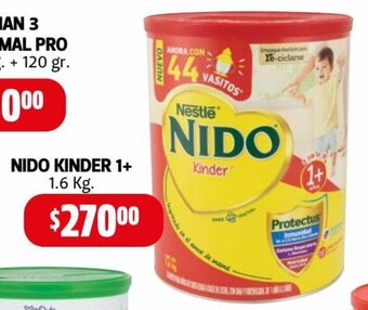 Farmacias Guadalajara Nido Kinder 1+ 1.6kg oferta