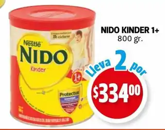 Farmacias Guadalajara Nido Kinder 1+ 800g oferta
