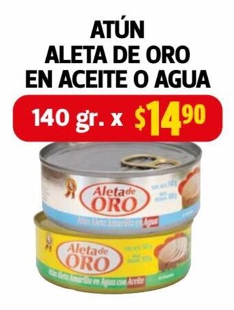 Farmacias Guadalajara Atún Aleta de Oro en Aceite o Agua 140g oferta