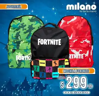 Milano Mochila Fortnite Juguetería