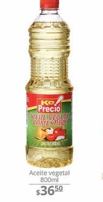 Aceite vegetal ke precio 800ml