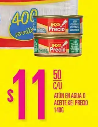 La Comer Atún en agua o aceite ke precio 140g oferta