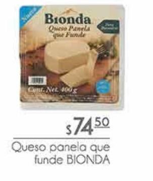 Queso panela que funde bionda