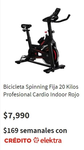 Elektra Bicicleta Spinning Fija 20kg oferta