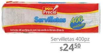 La Comer Servilletas 400pz oferta