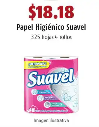 Papel Higiénico Suavel 325 hojas 4 rollos