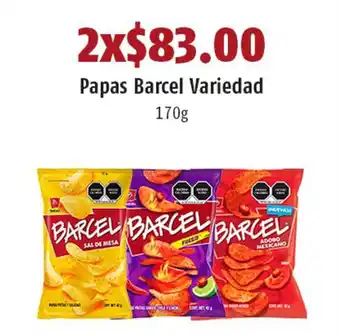 OXXO Papas Barcel variedad 2 x 170g oferta