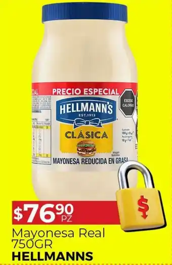 HEB Hellmann's Mayonesa Real 750g oferta