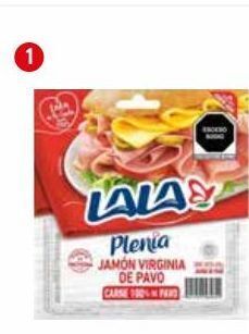 Walmart Jamón virginia de pavo lala plenia 450 g oferta
