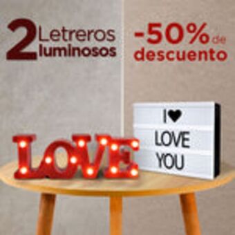 Waldos Set letreros luminosos, love + i love you oferta