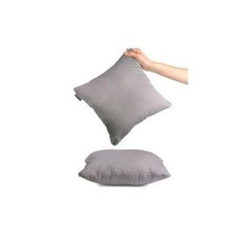 El Bodegón Set fundas lisas cojín decorativo sala tela sofa 2 pzs gohome gris oferta