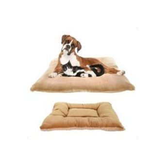 El Bodegón Cama para perro y gato kunpet tapete doble vista café claro grande oferta