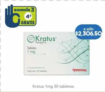 Farmacia San Pablo Kratus tab 1mg caj c/30 oferta