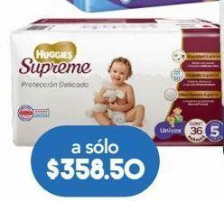 Farmacia San Pablo Huggies supreme e5 unisex 11-14.5k c/36p oferta