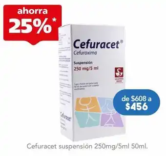 Farmacia San Pablo Cefuracet sus 250mg/5ml fra c/50ml oferta
