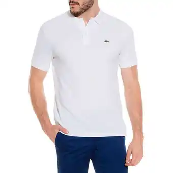 Playera polo para caballero lacoste blanco ph4012-001