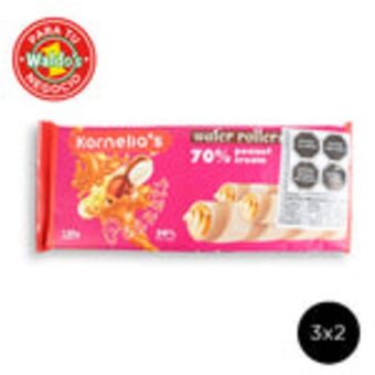 Waldos Fortuna rolled wafers chocolate cream 130 gr ¡3 x 2! oferta
