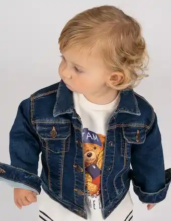 Liverpool Chamarra charanga de mezclilla con bolsillos para bebé niña oferta