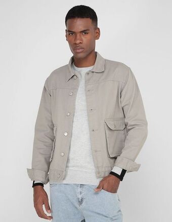 Liverpool Chamarra that's it de mezclilla con bolsillos para hombre oferta