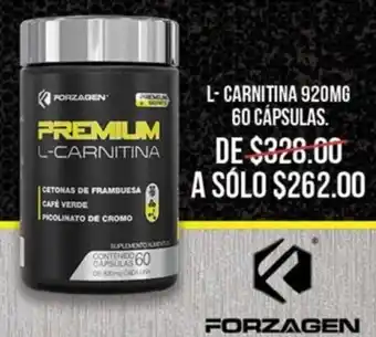 L-Carnitina 920mg 60 Cápsulas