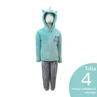 Sam's Club Pijama para niña onix talla 4 aqua oferta