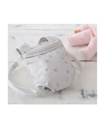 Portabebé para muñeca gris