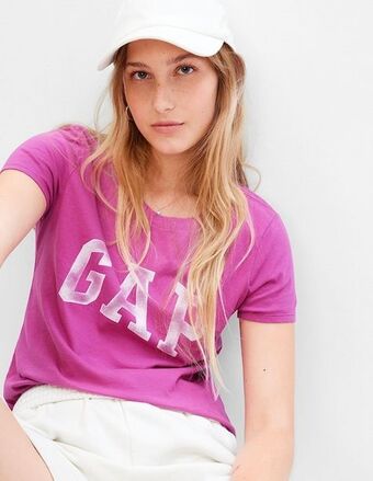 GAP Playera cuello redondo para mujer oferta
